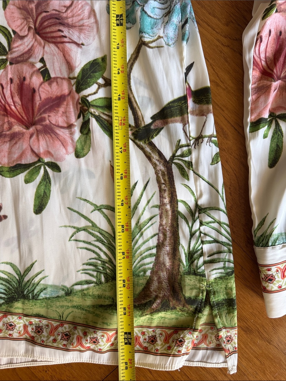 Rose & Olive White Floral Botanical Button-Down Shirt - Picture 10 of 10
